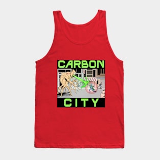 Carbon City Monster Design Tank Top